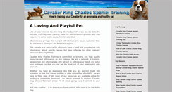Desktop Screenshot of cavalierkingcharlestraining.com